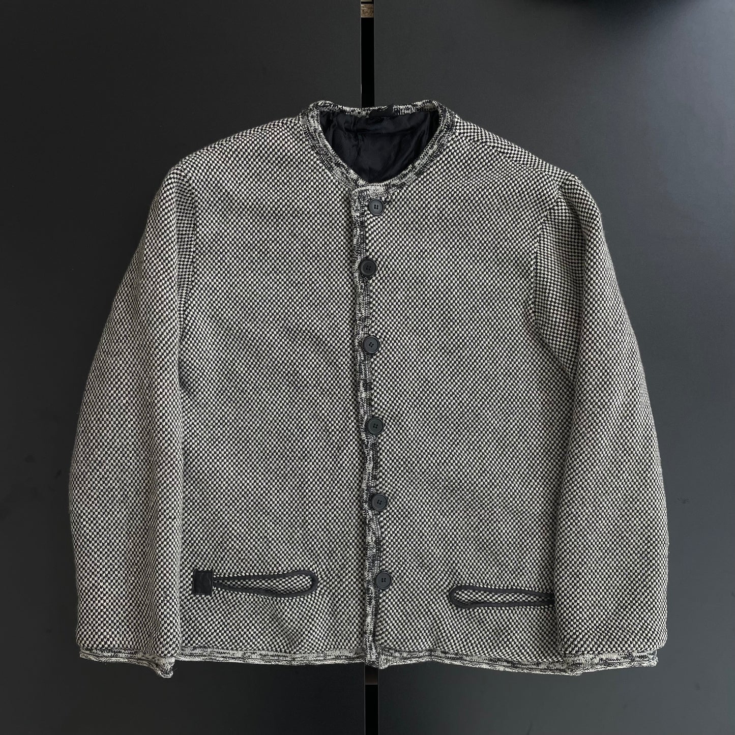 1990s gianfranco ferre tweed jacket 52