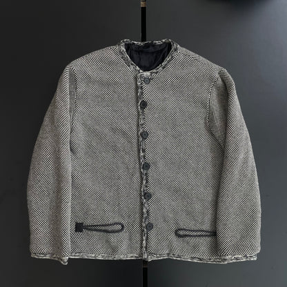 1990s gianfranco ferre tweed jacket 52