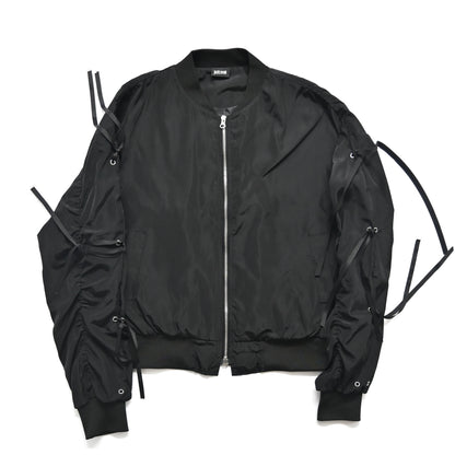 2000s just cavalli polyester ribbon bomber jacket S