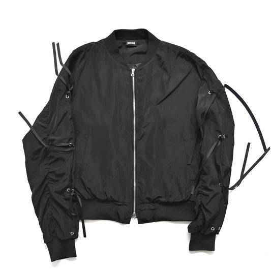 2000s just cavalli polyester ribbon bomber jacket S