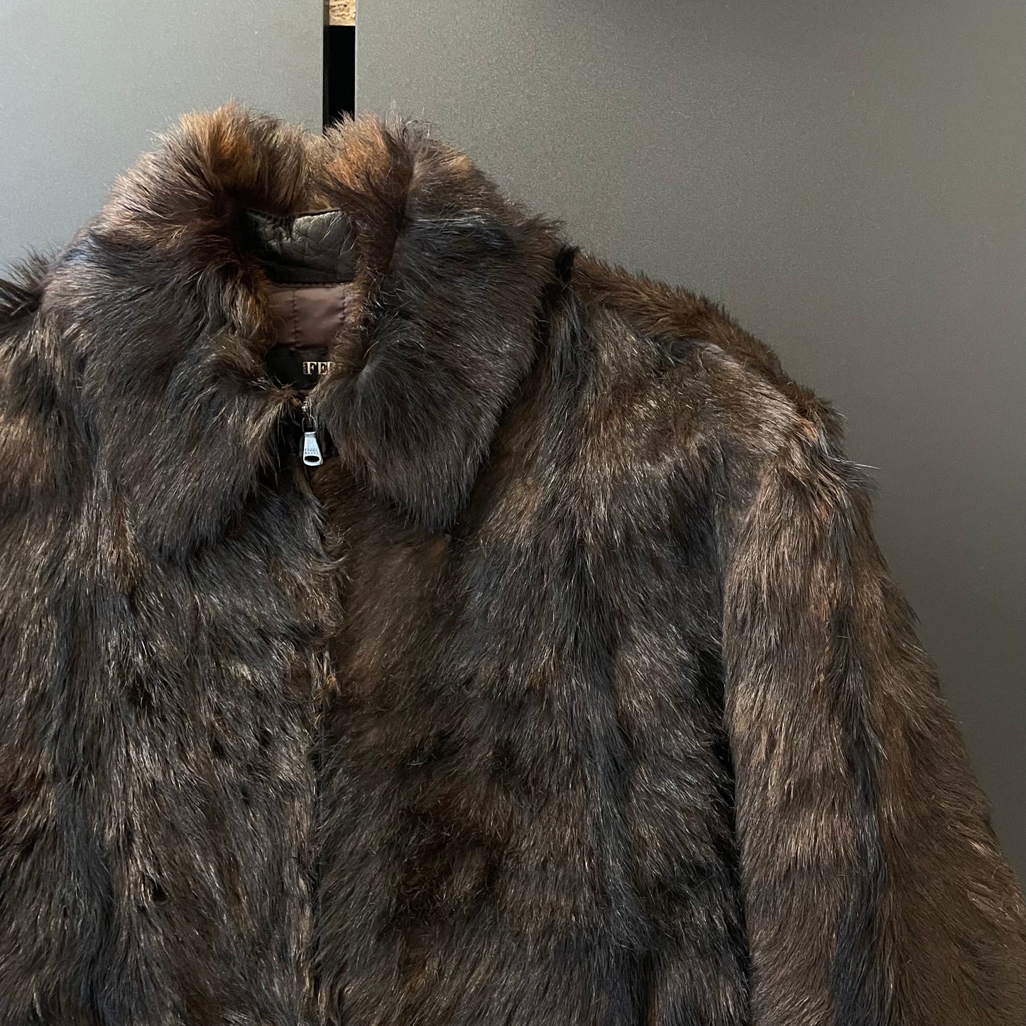 1990s gianfranco ferre fur jacket L