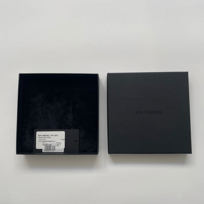 2019aw raf simons twisted black cherry wallet chain