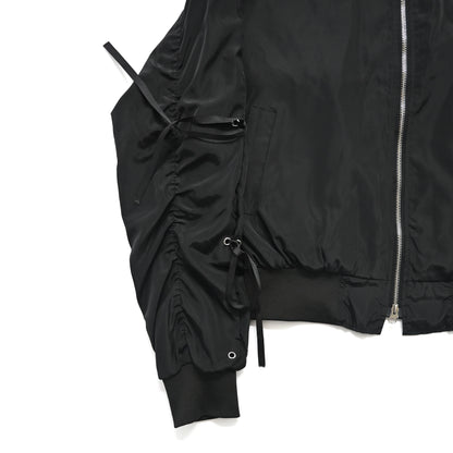 2000s just cavalli polyester ribbon bomber jacket S