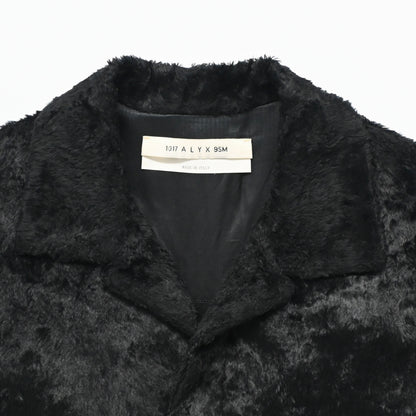 2021ss 1017 alyx 9sm  camp collar faux pony hair shirt 46