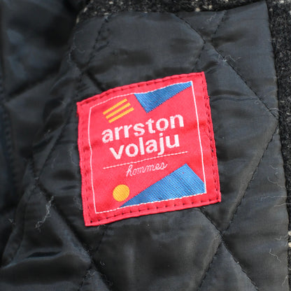 1980s arrston volaju tweed wool double button jacket M