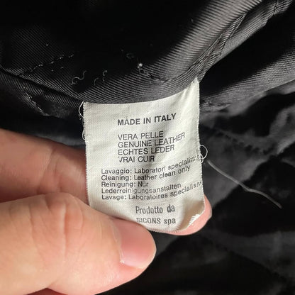 1990s giorgio armani leather ma-1 jacket 50