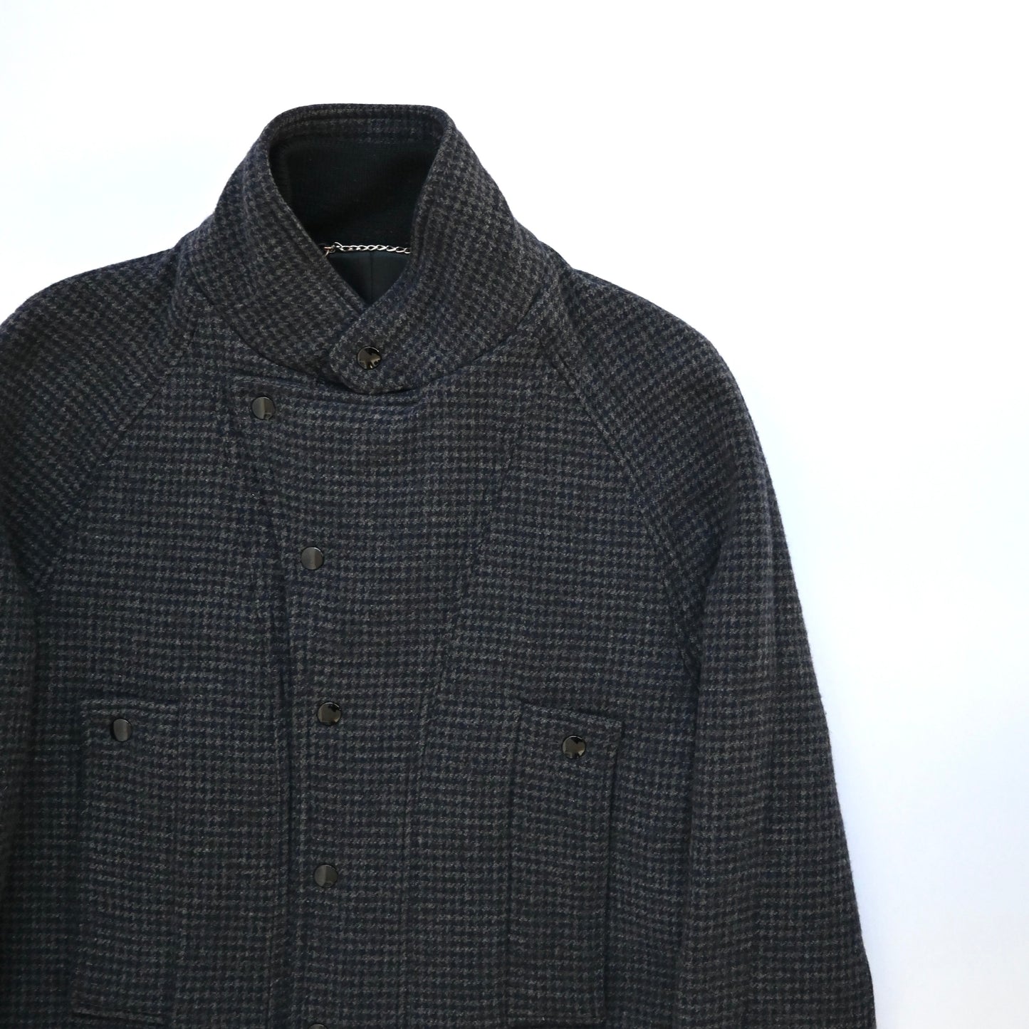 2008aw balenciaga tweed shawl collar jacket 44