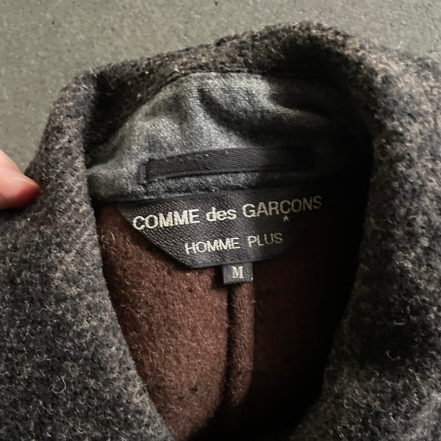 1998aw comme des garcons homme plus wool half coat M