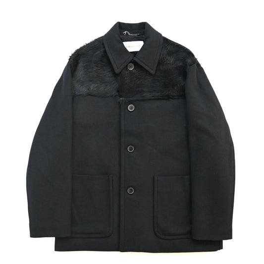 2023aw dries van noten work wear panelled wool coat M