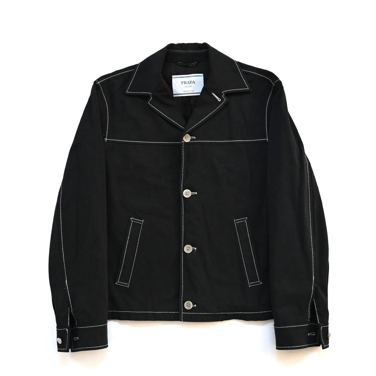 1999ss prada stitch wool blouson 46