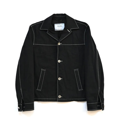 1999ss prada stitch wool blouson 46