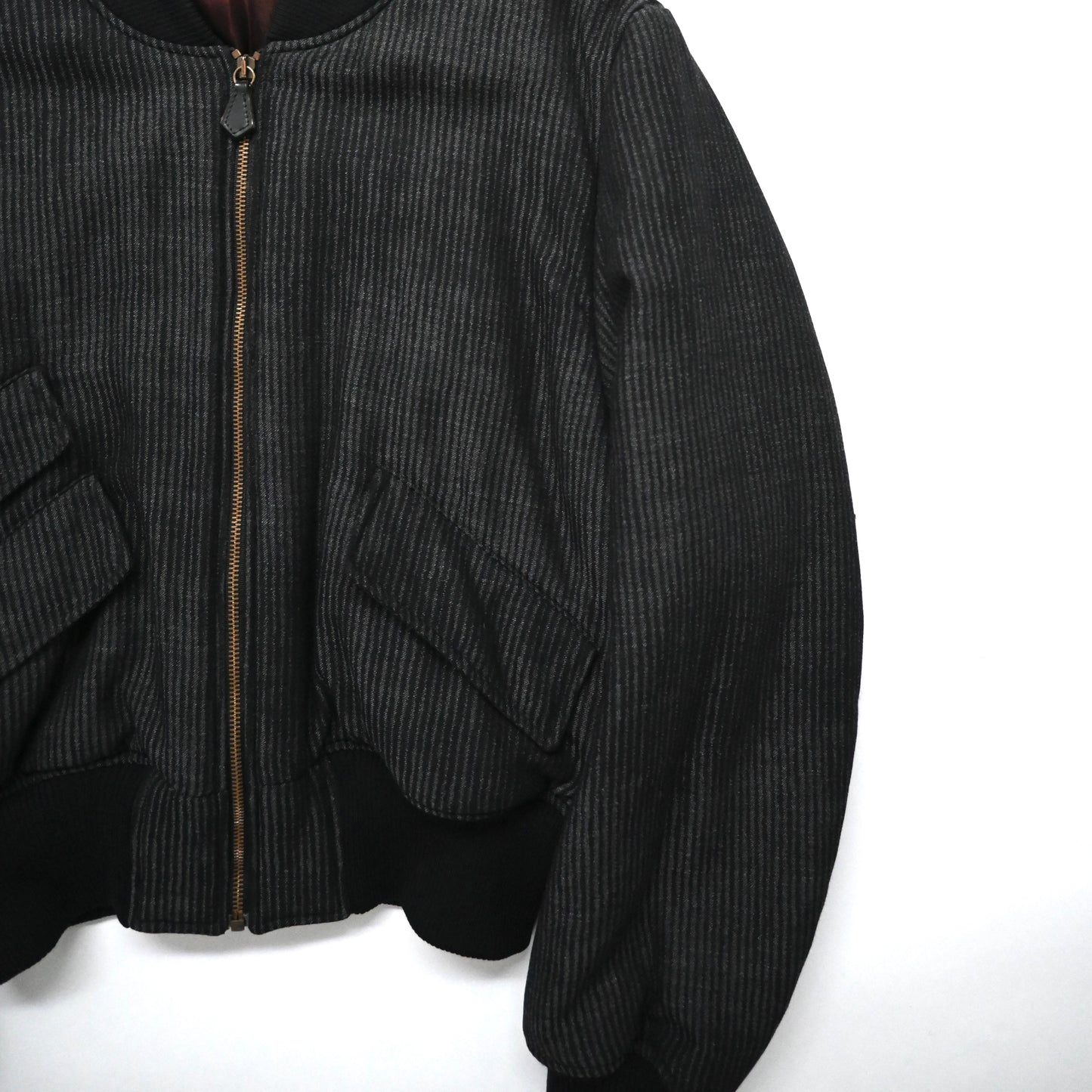 1998aw jean paul gaultie wool short bomber jacket 50