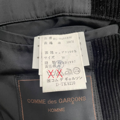 1997aw comme des garcons homme corduroy long coat M