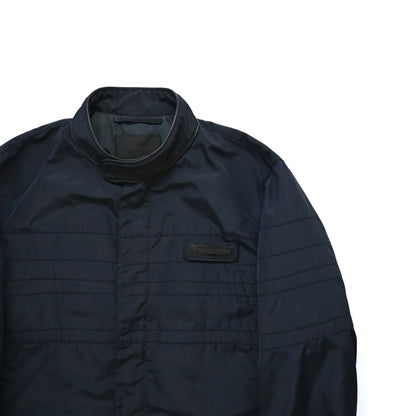 2006aw prada leather piping  nylon blouson 48