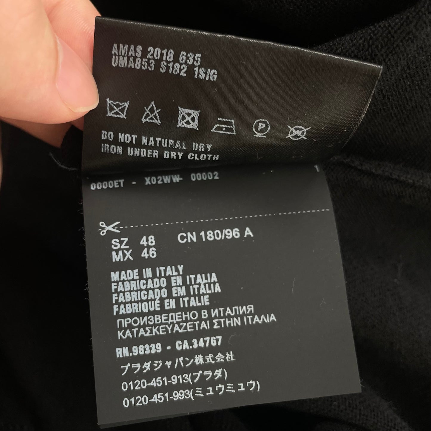 2018ss prada cotton logo polo shirt 48