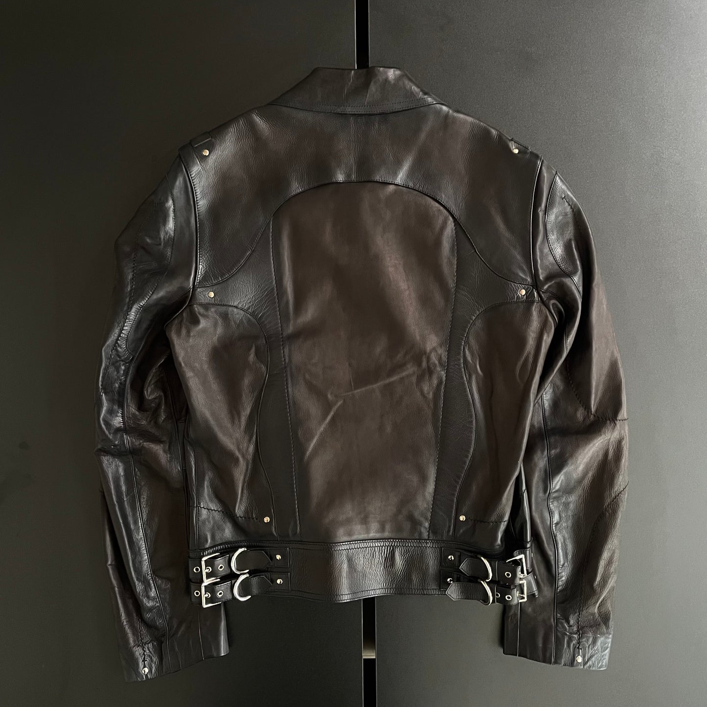 2004ss gucci patchwork leather jacket 48 by Tom ford