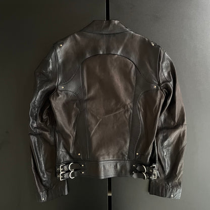 2004ss gucci patchwork leather jacket 48 by Tom ford