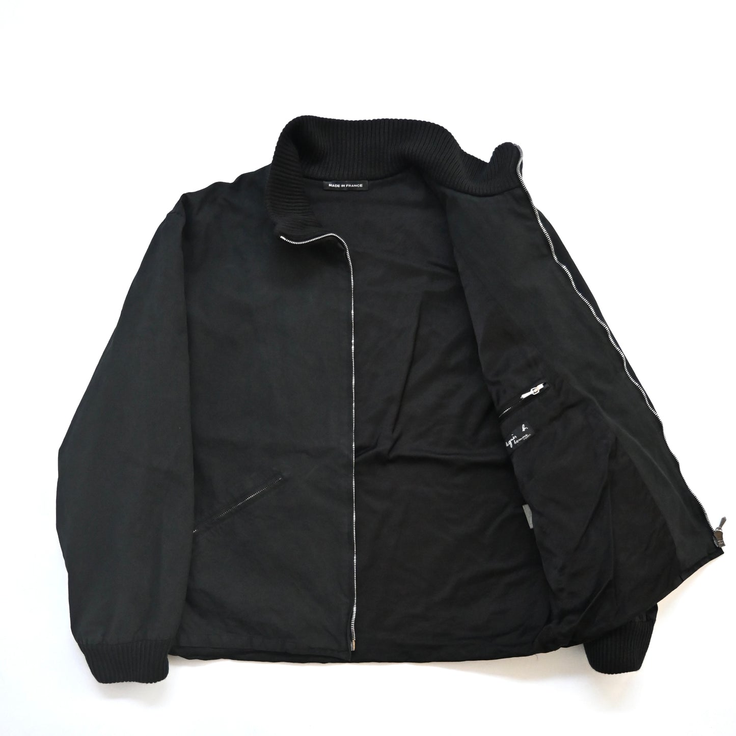 1990s agnes b kint docking High neck cotton blouson 48