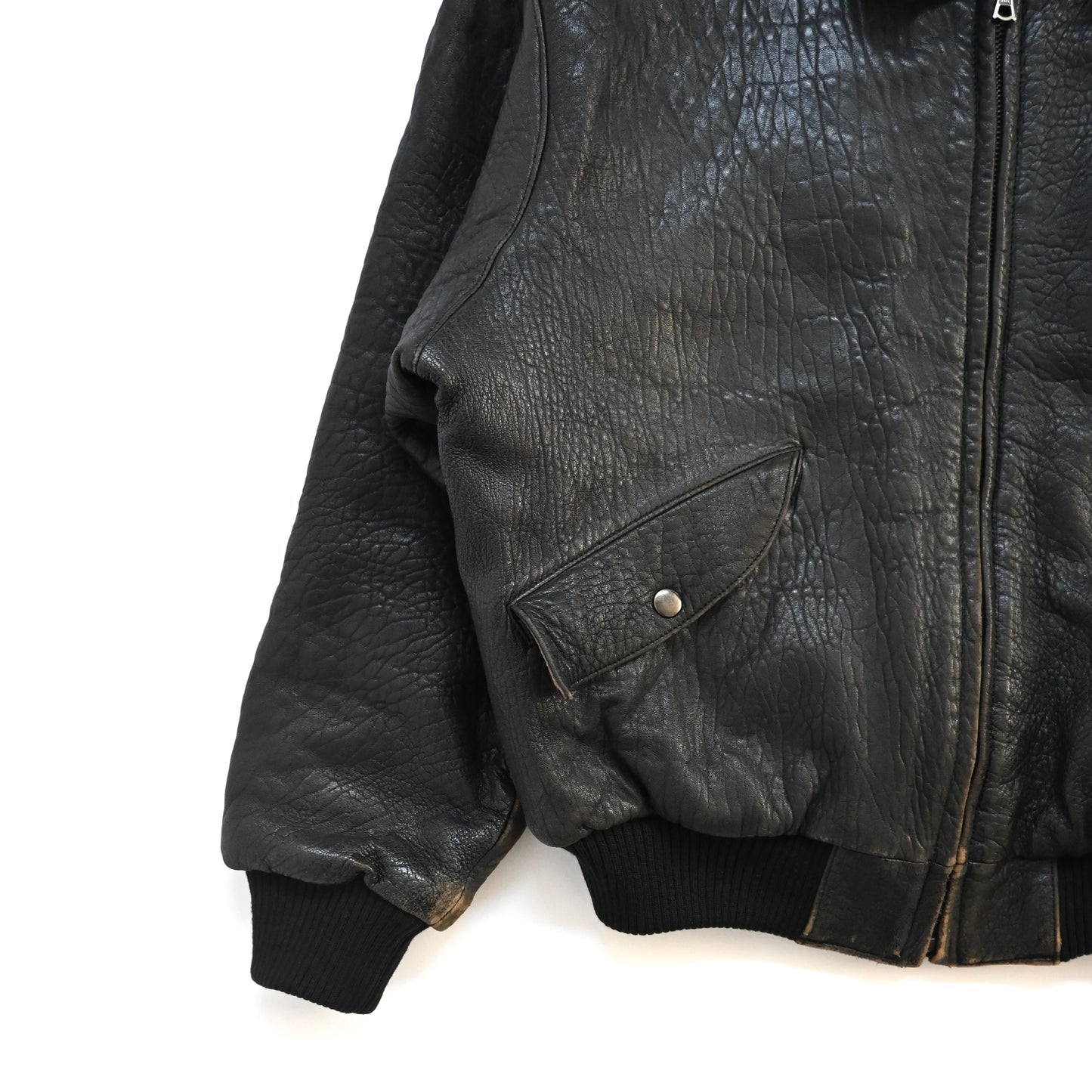 1990s Marithe Francois Girbaud lamb leather bomber jacket M