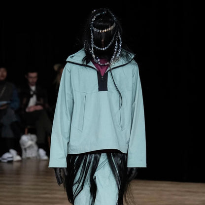 2018aw kiko kostadinov asics nylon poncho S