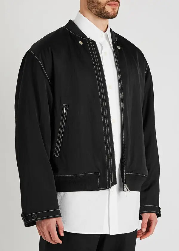 2021ss jil sander satin bomber  jacket 48