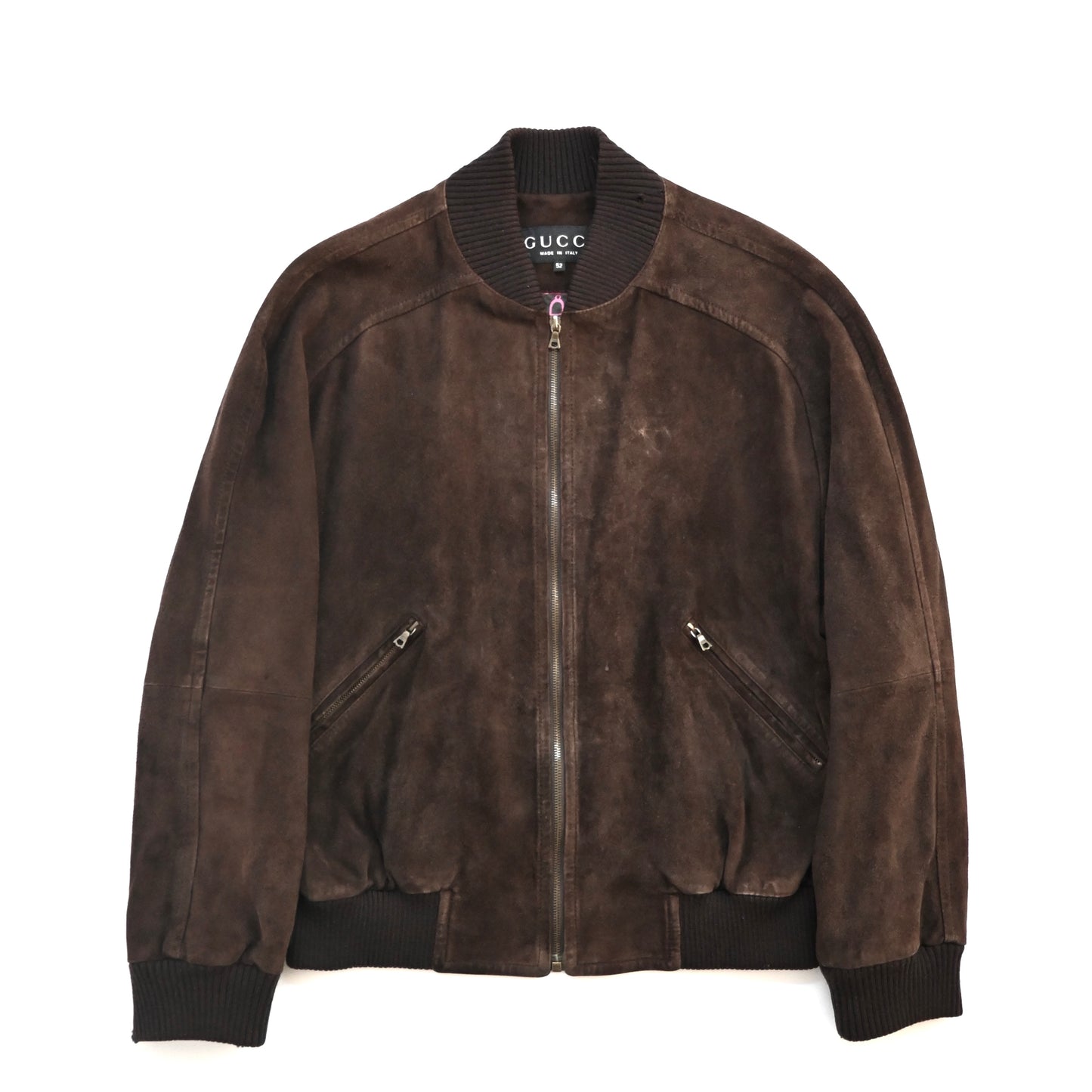2000s gucci suede leather bomber jacket 52 by Tom ford