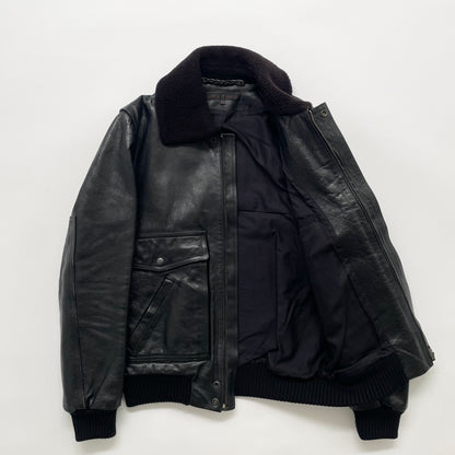 2003aw veronique branquinho caw leather flight jacket 46