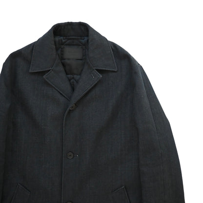 2019aw prada quilting padded denim coat 48