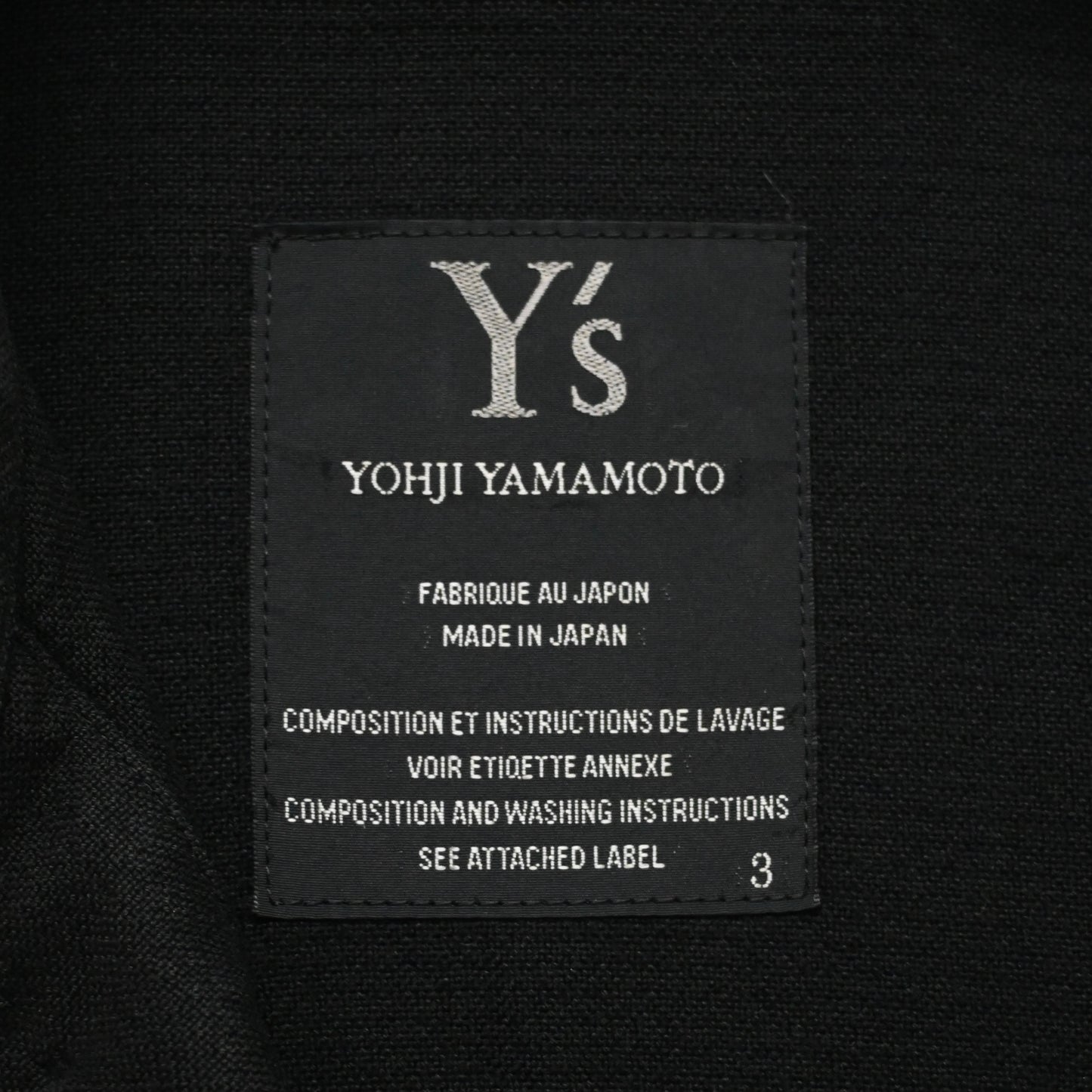 1999aw Y‘s yohji yamamoto front pocket cotton blouson 3