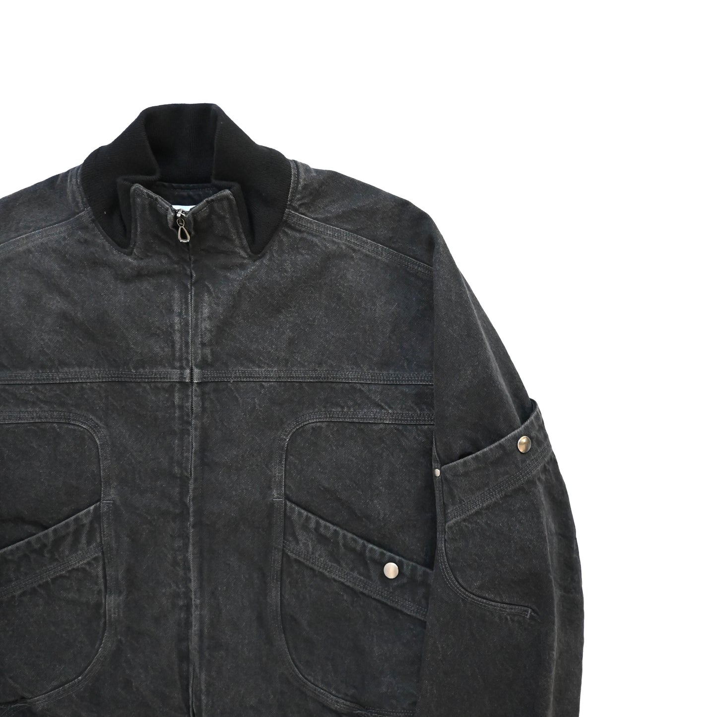 2025ss kiko kostadinov konkord denim bomber jacket 48