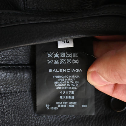 2011aw balenciaga leather ma-1 jacket 46
