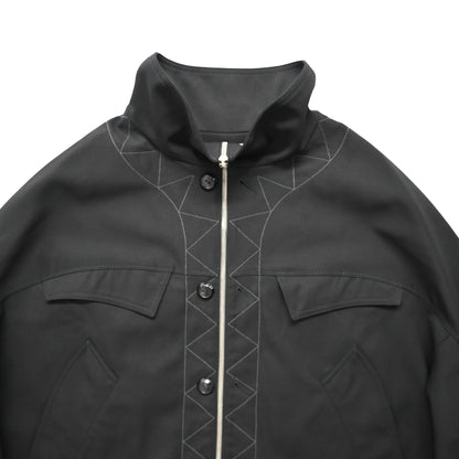 2024aw kiko kostadinov black jacklight jacket 52