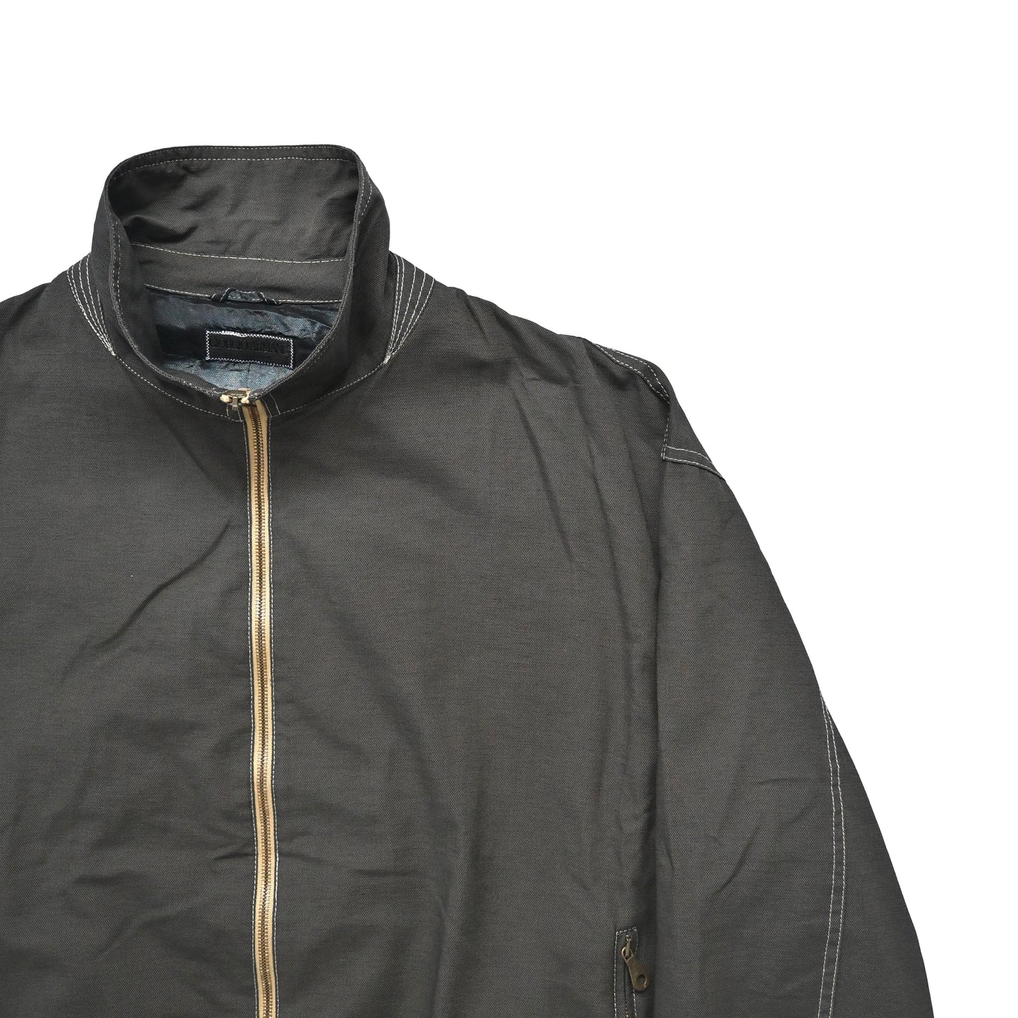 1993aw giorgio armani high neck cotton bomber jacket 50