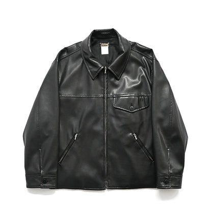 1990s agnes b homme pvc leather jacket 1