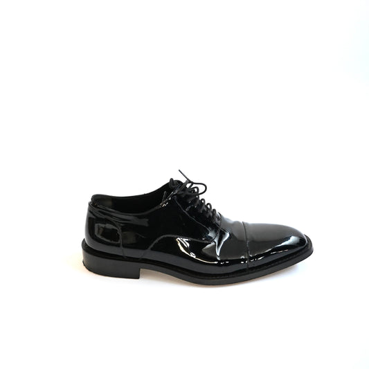 2020aw balenciaga glossy patented calfskin shoes 42
