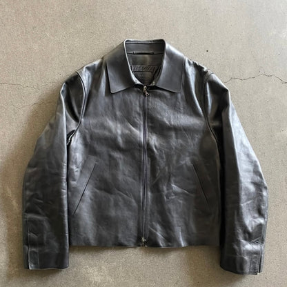 2000aw prada cow leather jacket 48