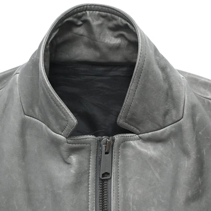 2010aw balenciaga high neck cow leather blouson 48