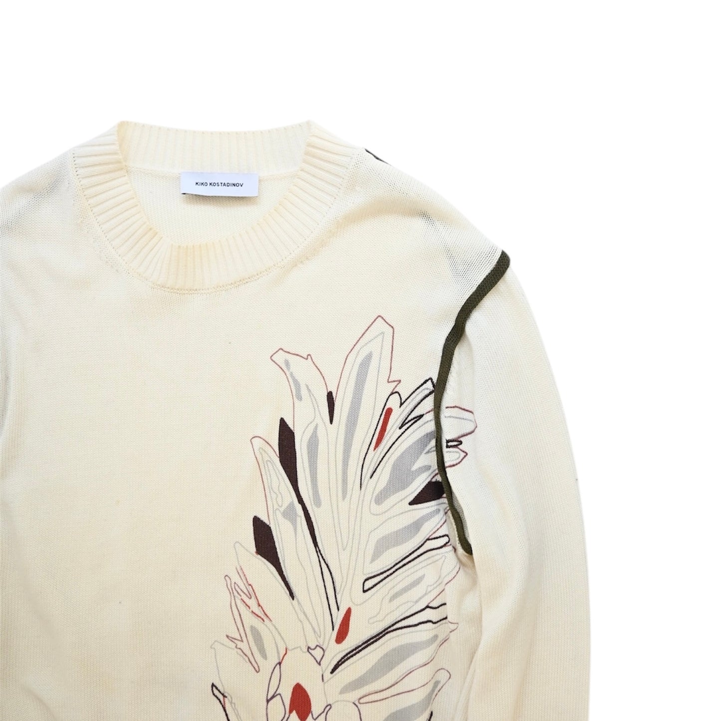 2022ss kiko kostadinov futur printed knit sweater 48