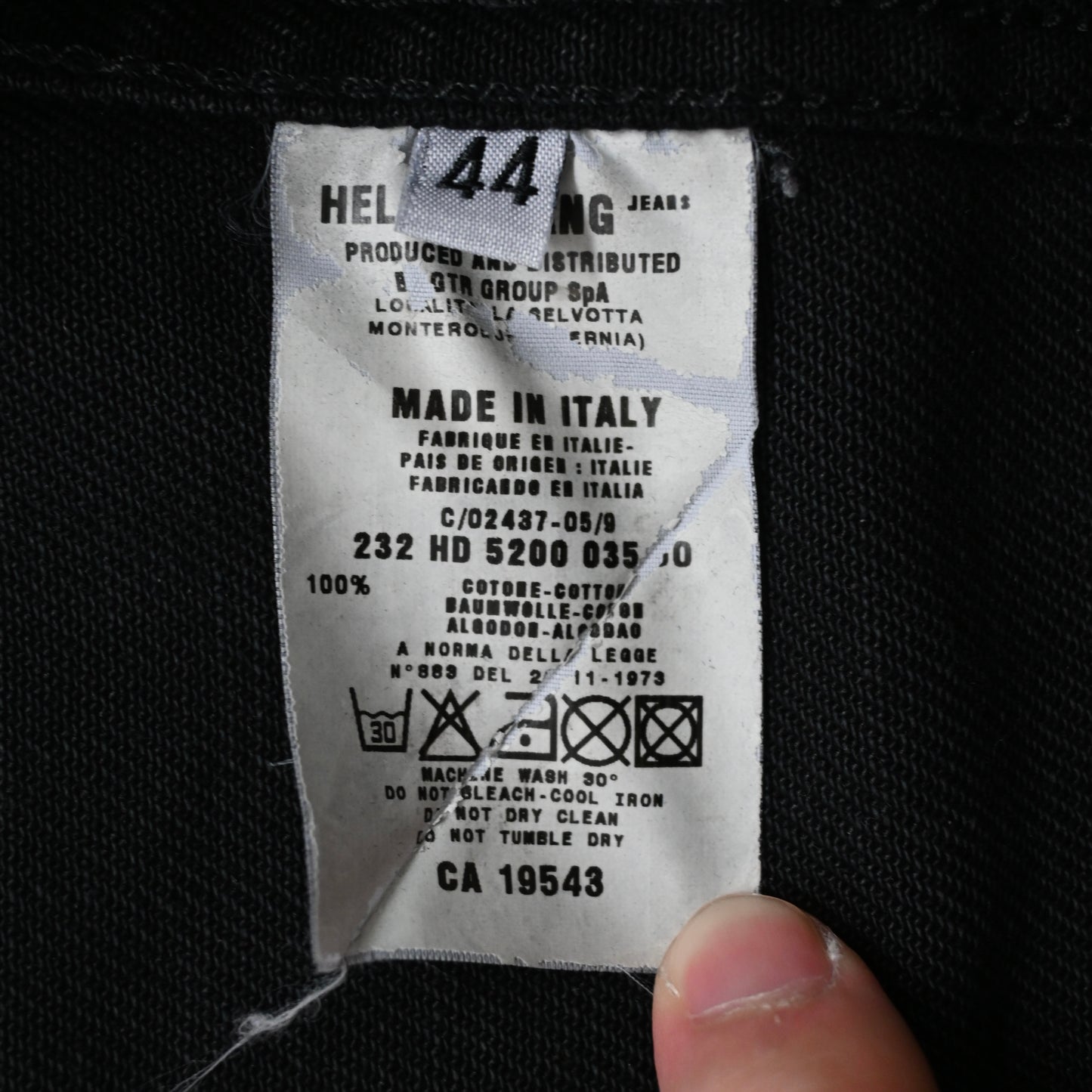 1999aw helmut lang coating denim jacket 44