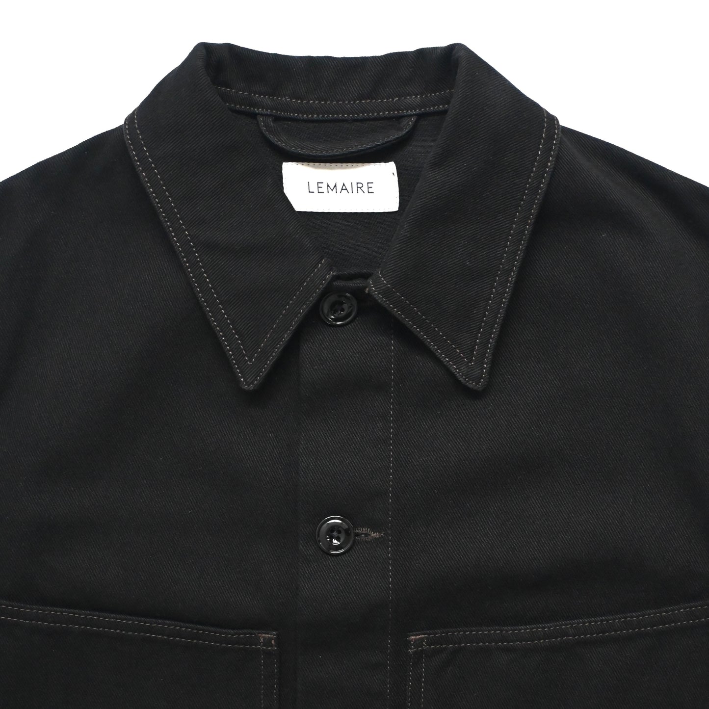 2023ss lemaire front pocket denim jacket 46
