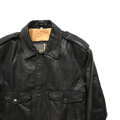 1990s gianfranco ferre cow leather jacket 48