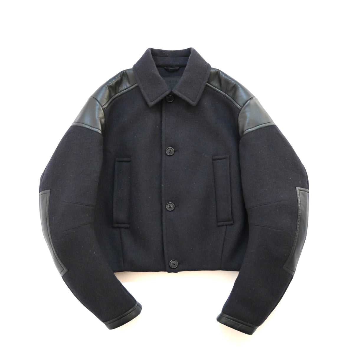 2023aw prada cropped wool blend down jacket M