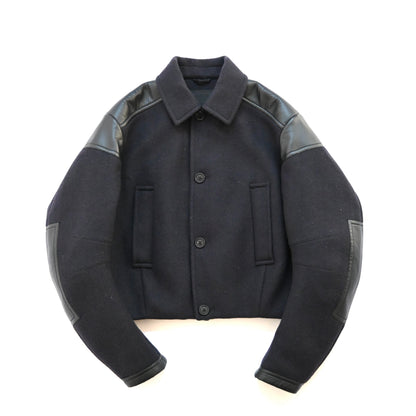 2023aw prada cropped wool blend down jacket M