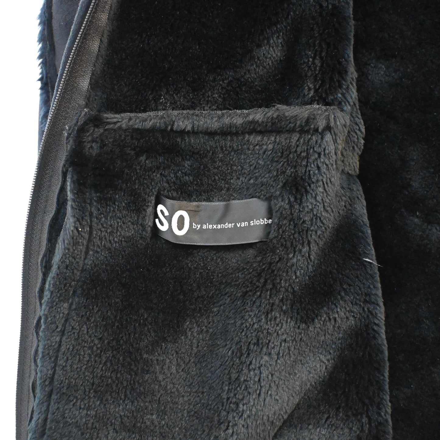 2000aw so by alexander van slobbe fake mouton diviser blouson 48