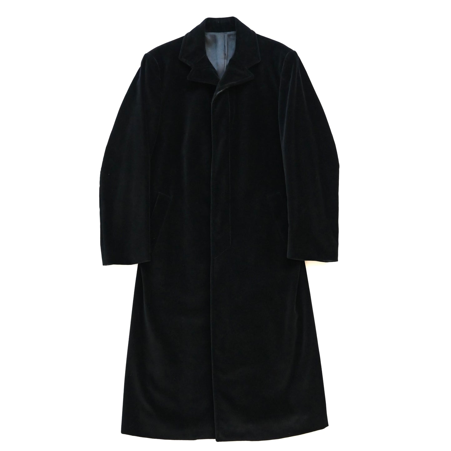 1990s gianfranco ferre velour long coat 48