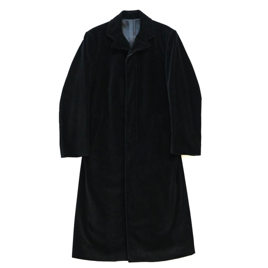 1990s gianfranco ferre velour long coat 48