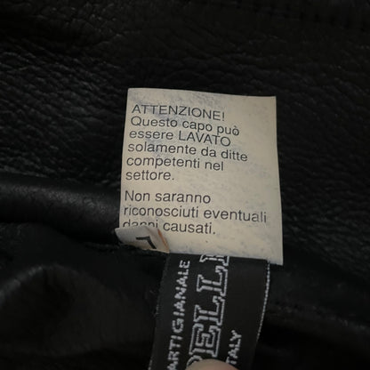 1990s lucien pellat finet fur docking leather jacket L