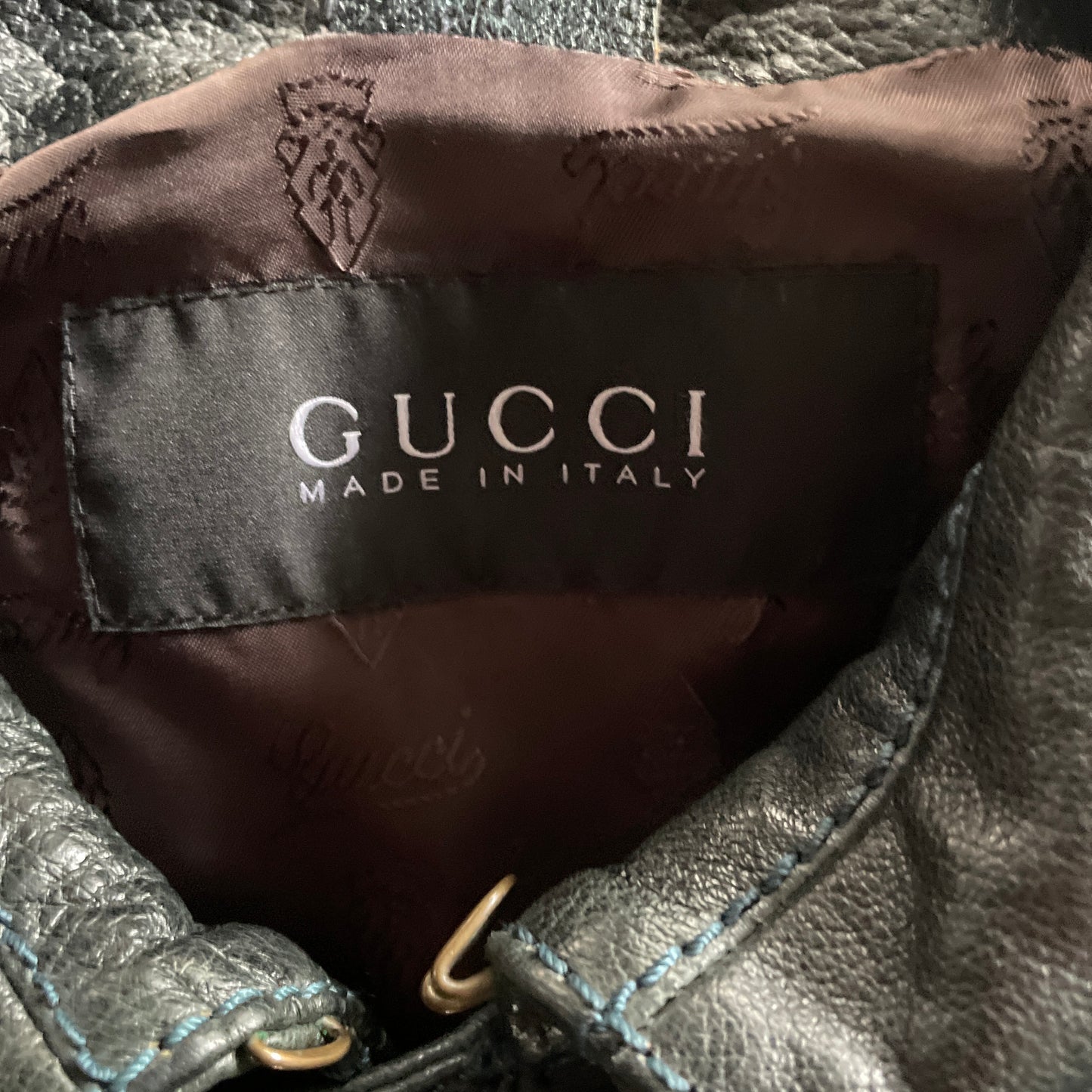 2000s gucci riders leather jacket 50 by Tom ford