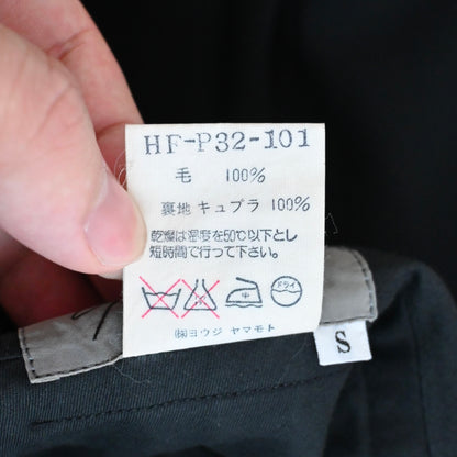 1996ss yohji yamamoto pour homme jacket M wool flower cutout coding set up M