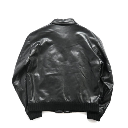 1990s versace kint docking fake leather jacket XL